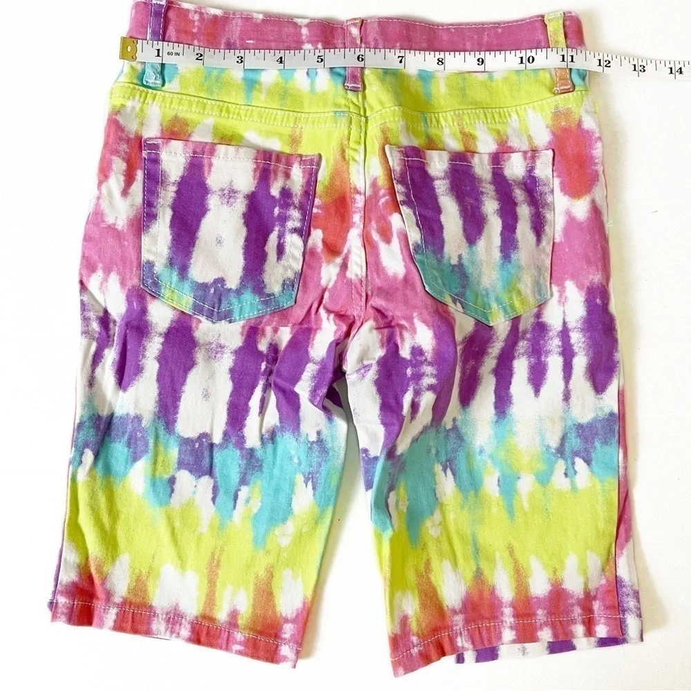 THE CHILDREN’S PLACE Girls Print Denim Skimmer Shorts - In The Pink - Size 6X/7